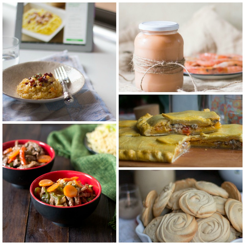 collage de fotografías del paseo gastronómico por blogosferathermomix
