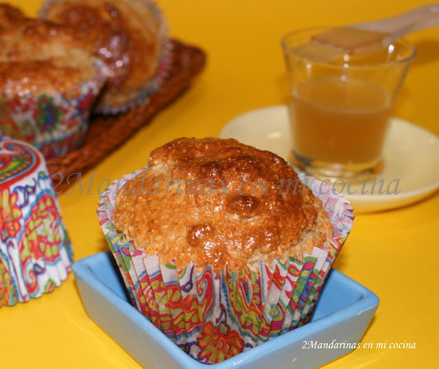 Muffins de salvado de avena con limón y miel